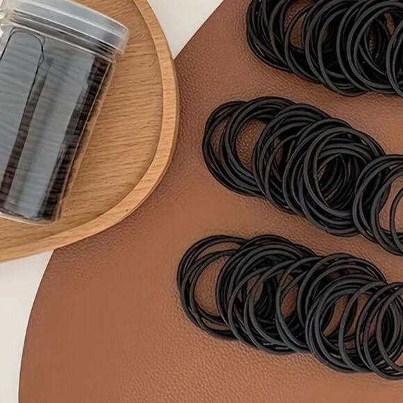 Arete Athene Glass Jar 120 Ponytail Holders - Picture 2 of 7